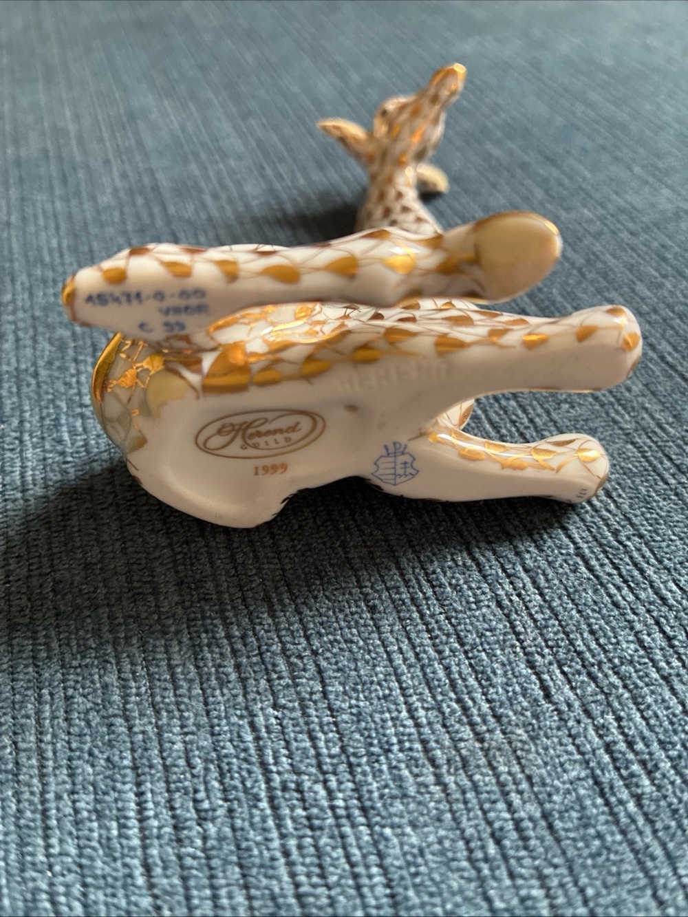 Herend Giraffe 15471 gold fishnet figurine - Picture 6 of 6